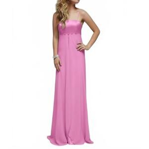 NEW MILANO FORMALS silken symphony gown in pink